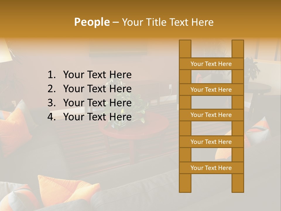 Living Room Furniture Designs PowerPoint Template