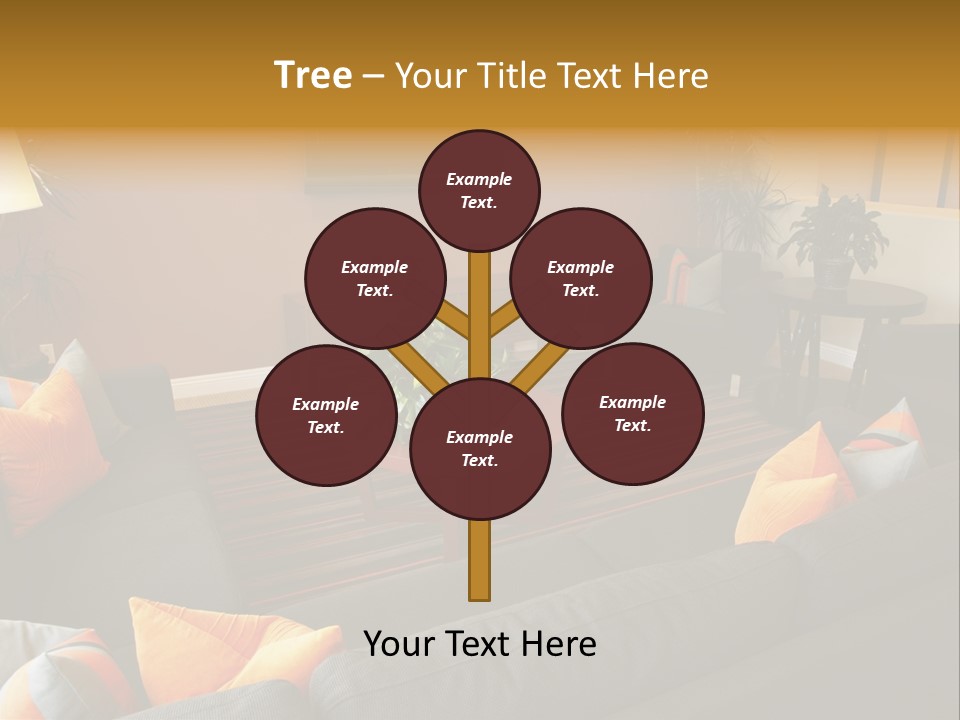 Living Room Furniture Designs PowerPoint Template