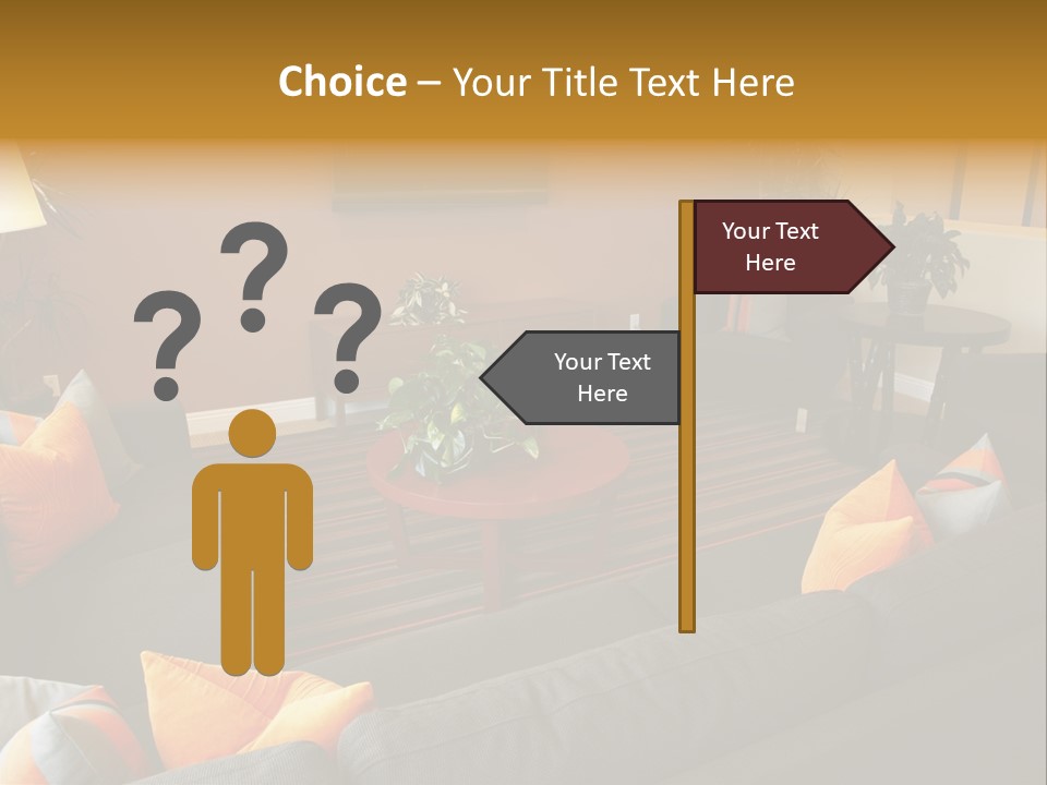 Living Room Furniture Designs PowerPoint Template