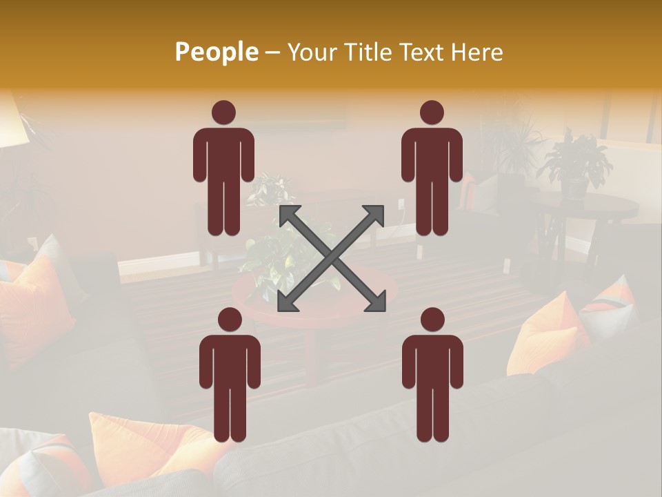 Living Room Furniture Designs PowerPoint Template