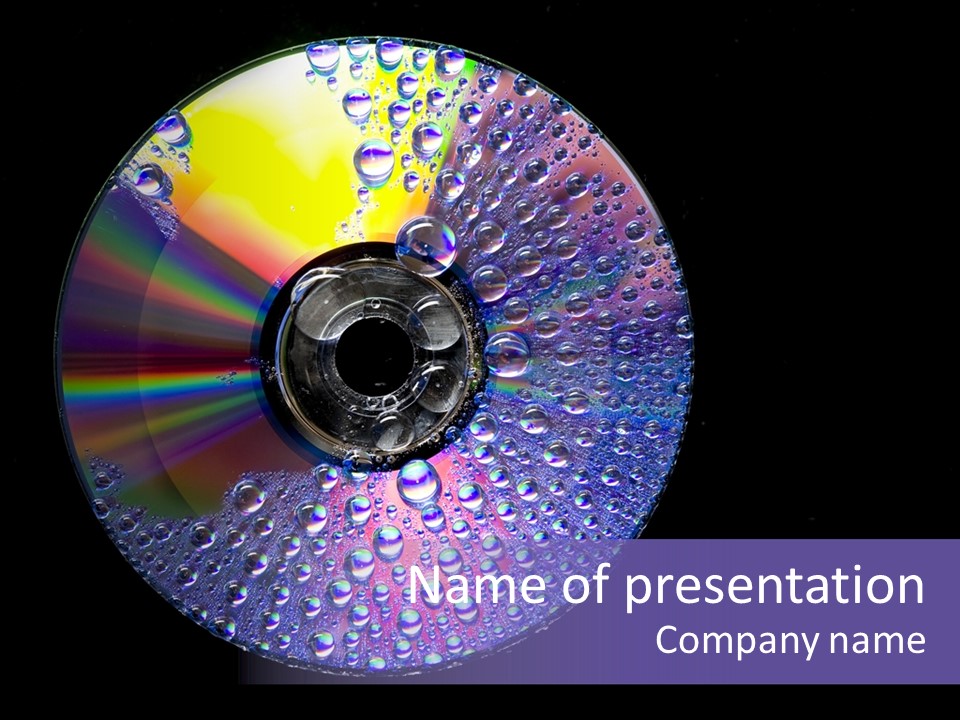 Cd Water PowerPoint Template