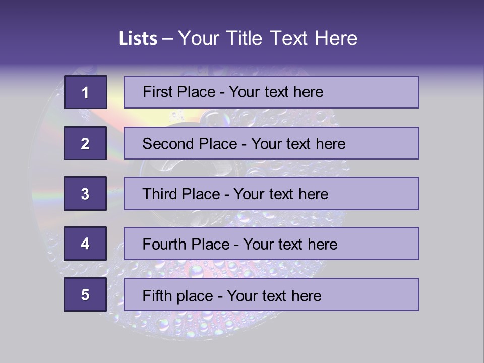 Cd Water PowerPoint Template