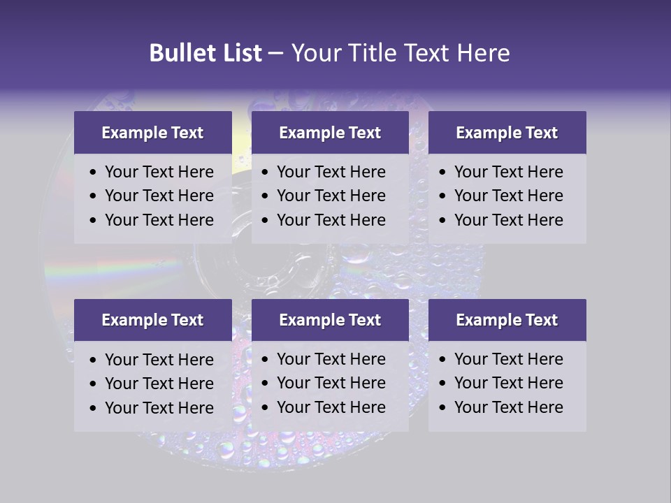 Cd Water PowerPoint Template