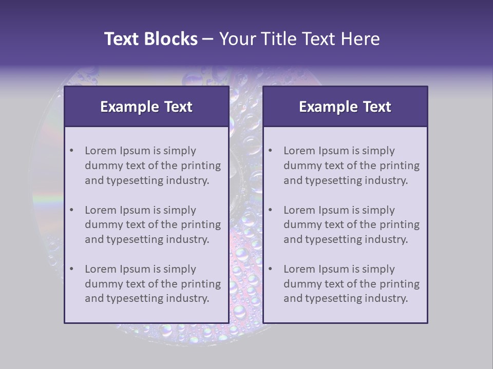 Cd Water PowerPoint Template