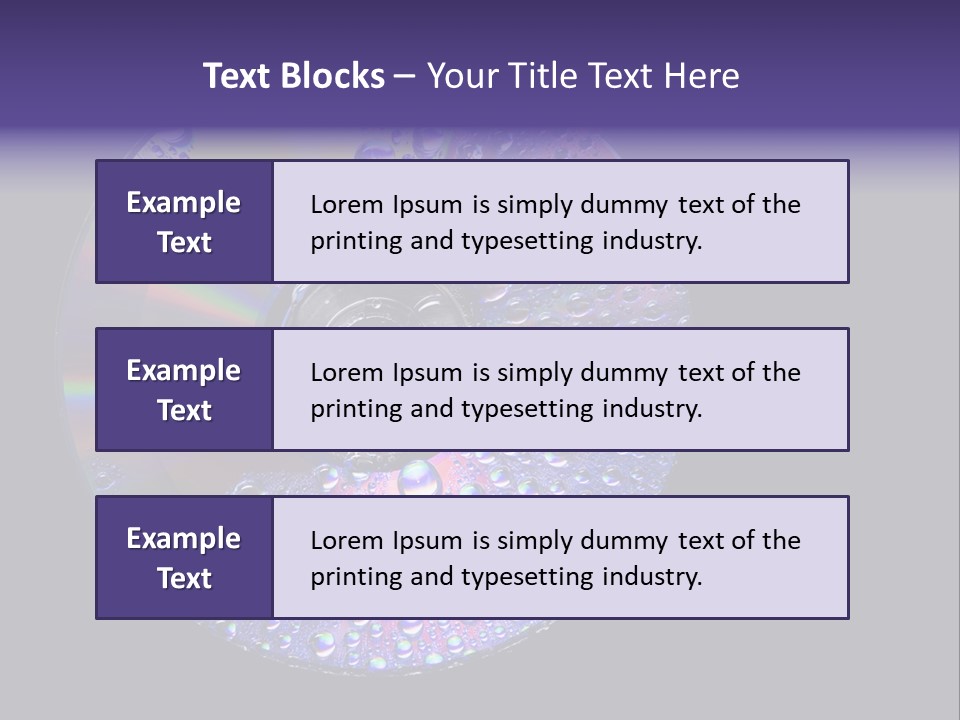Cd Water PowerPoint Template