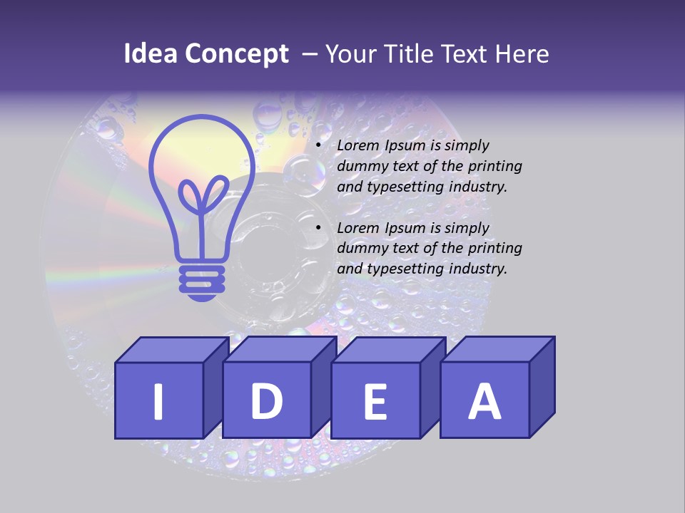 Cd Water PowerPoint Template
