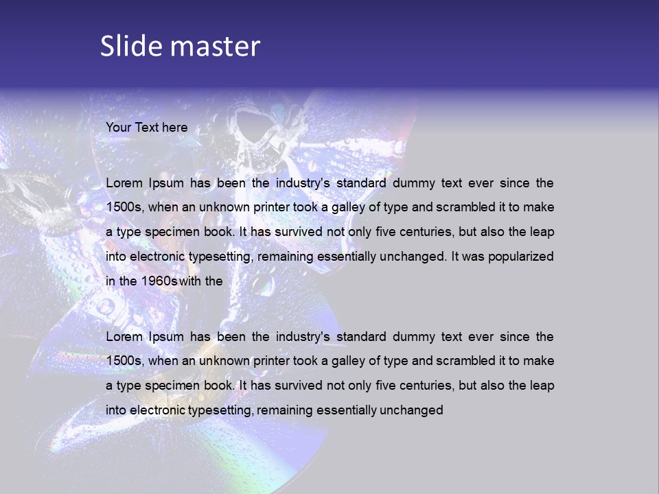 Drop Medium Colour PowerPoint Template