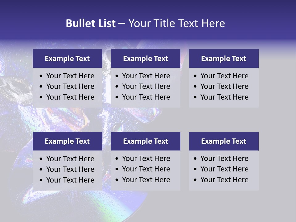 Drop Medium Colour PowerPoint Template
