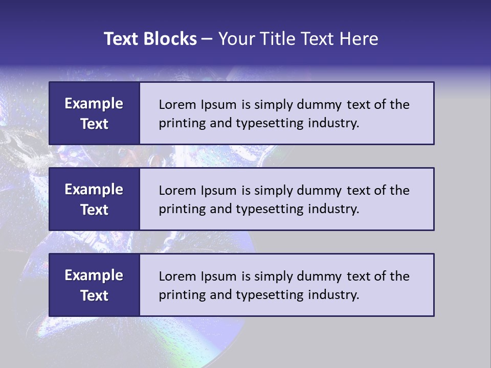 Drop Medium Colour PowerPoint Template