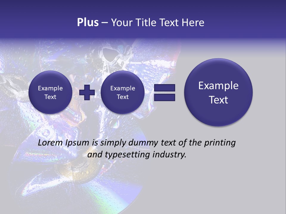 Drop Medium Colour PowerPoint Template