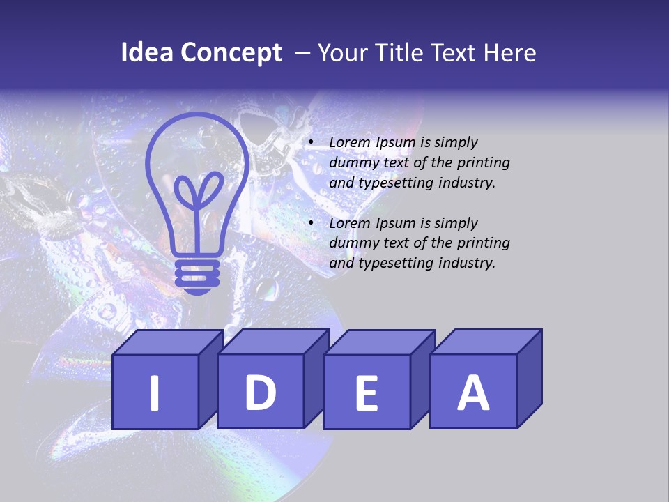 Drop Medium Colour PowerPoint Template