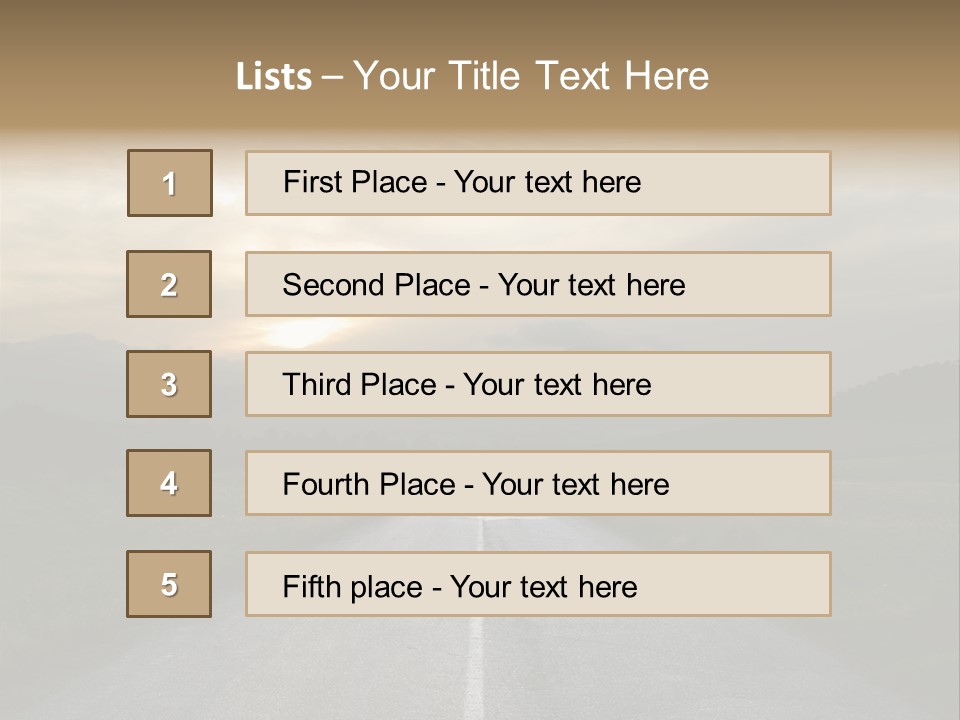 Misty Road PowerPoint Template