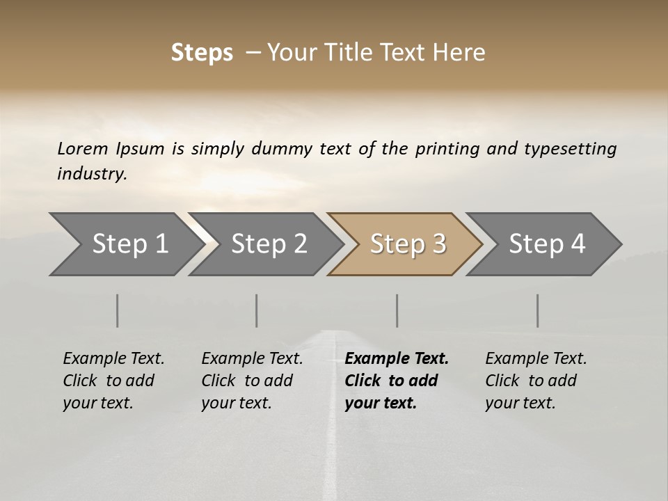 Misty Road PowerPoint Template