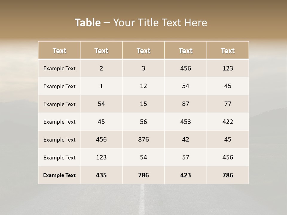 Misty Road PowerPoint Template