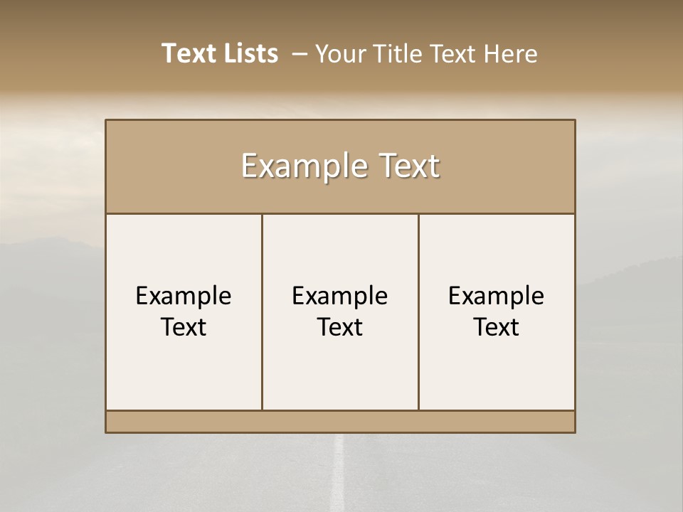 Misty Road PowerPoint Template