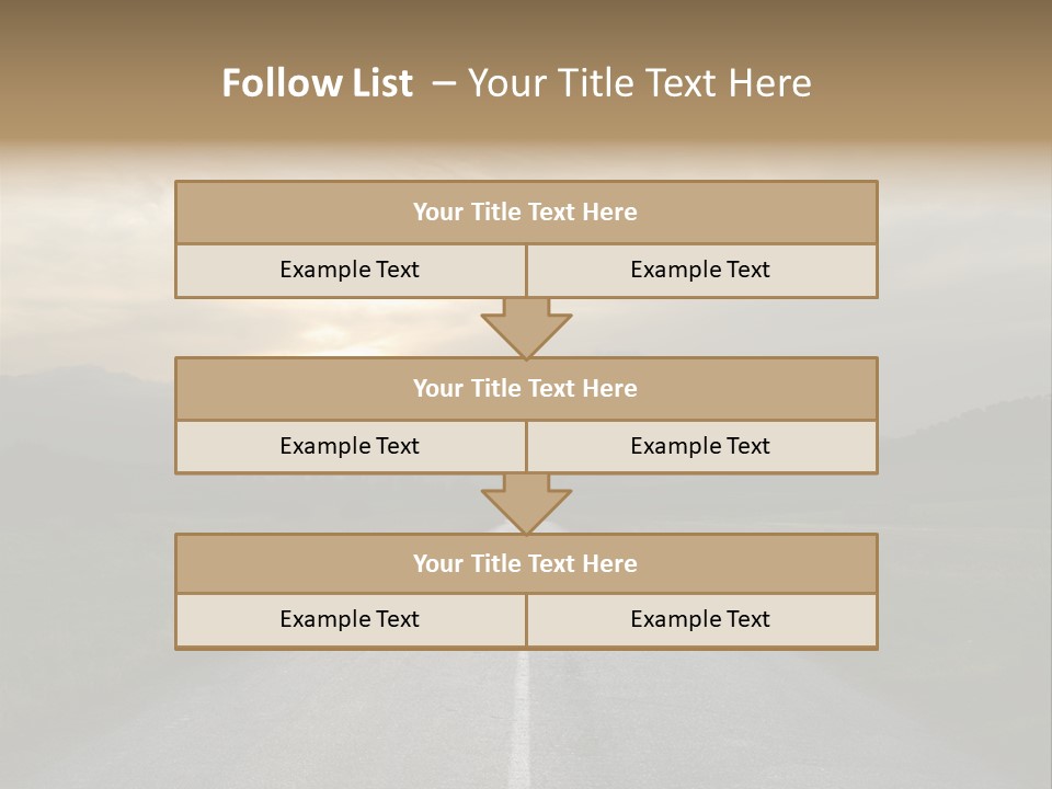 Misty Road PowerPoint Template