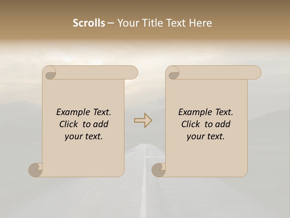 Misty Road PowerPoint Template