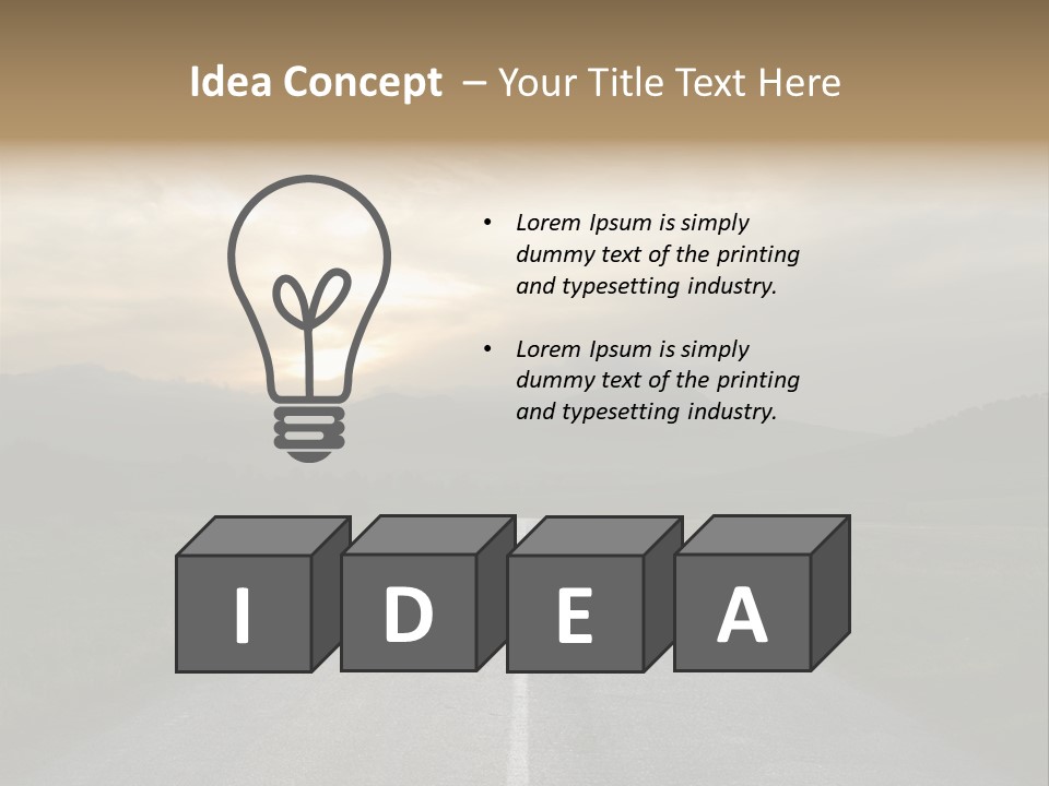 Misty Road PowerPoint Template