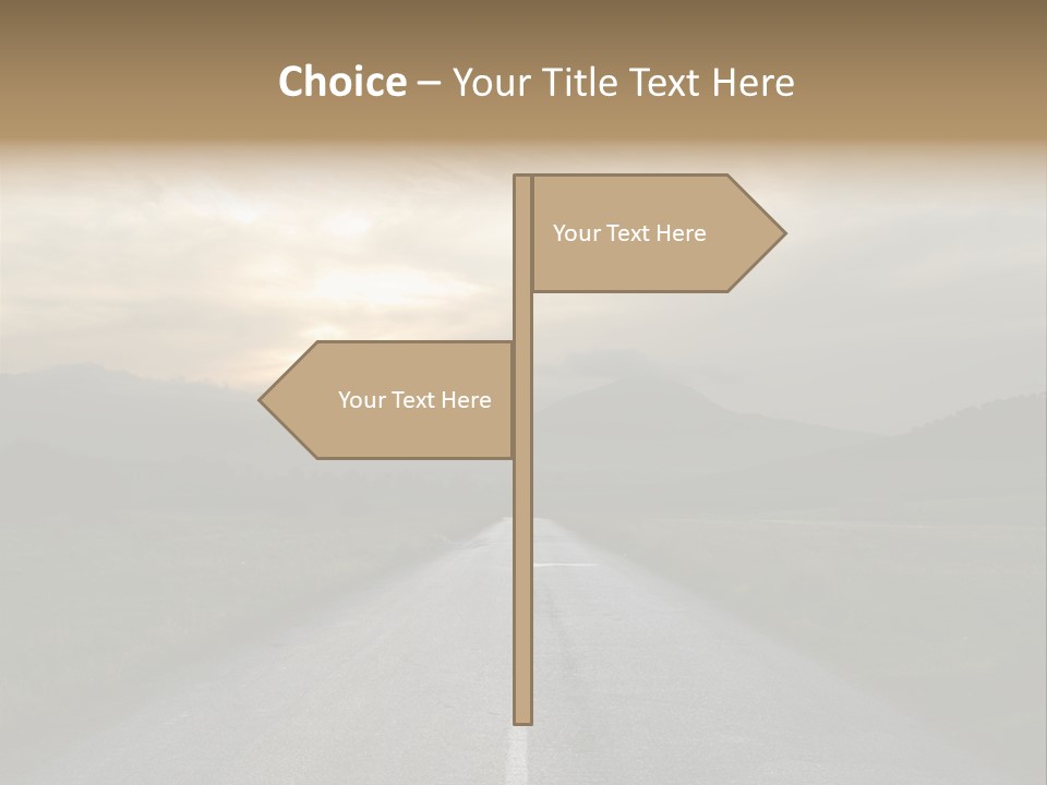 Misty Road PowerPoint Template