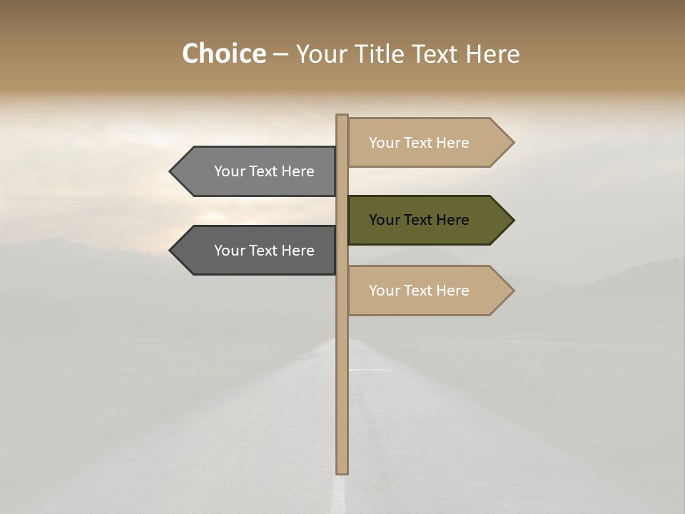 Misty Road PowerPoint Template