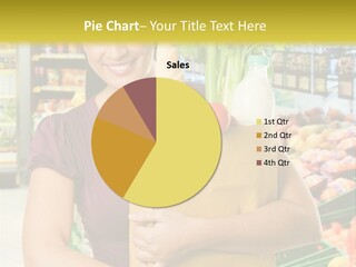 Holding Grocery Bags PowerPoint Template