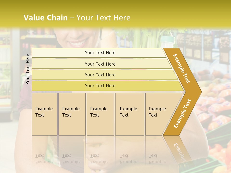 Holding Grocery Bags PowerPoint Template