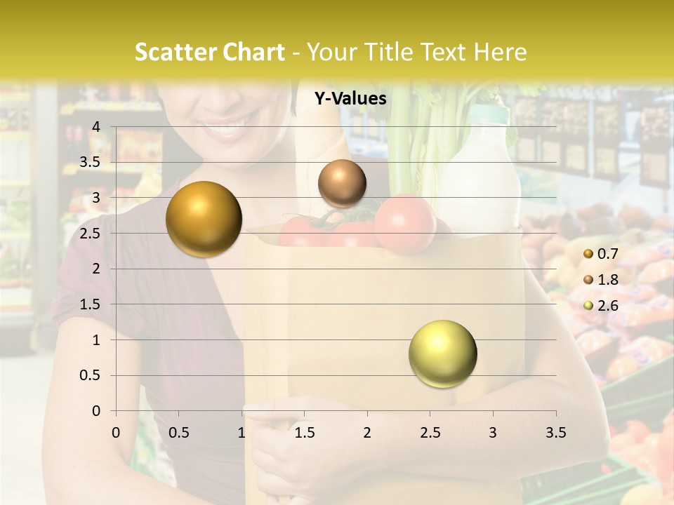 Holding Grocery Bags PowerPoint Template