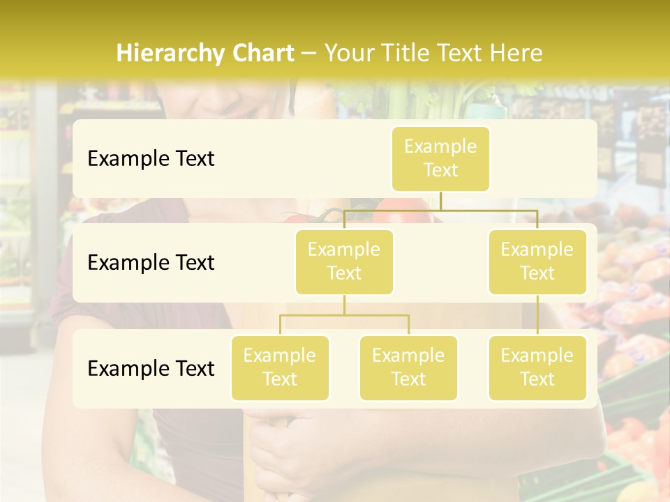 Holding Grocery Bags PowerPoint Template