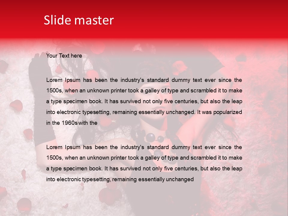 Chica Rosas PowerPoint Template