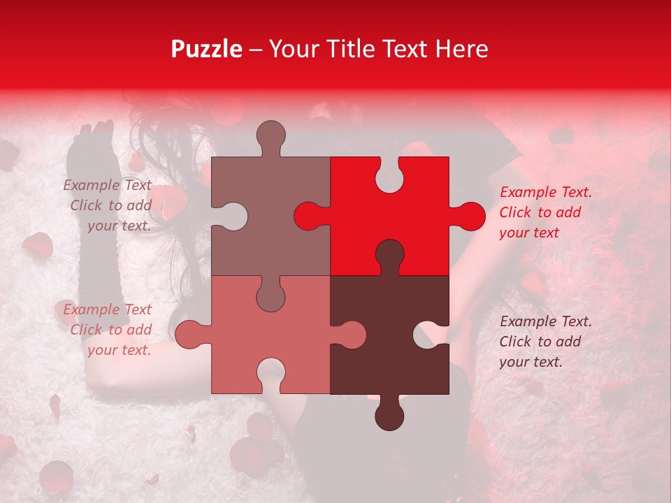 Chica Rosas PowerPoint Template