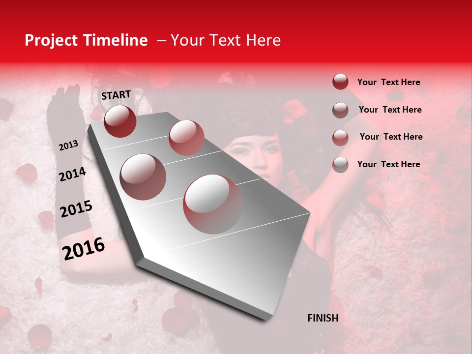 Chica Rosas PowerPoint Template