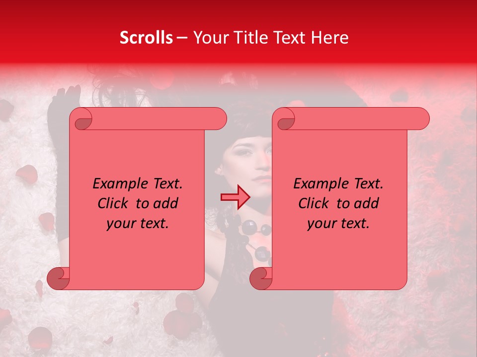 Chica Rosas PowerPoint Template