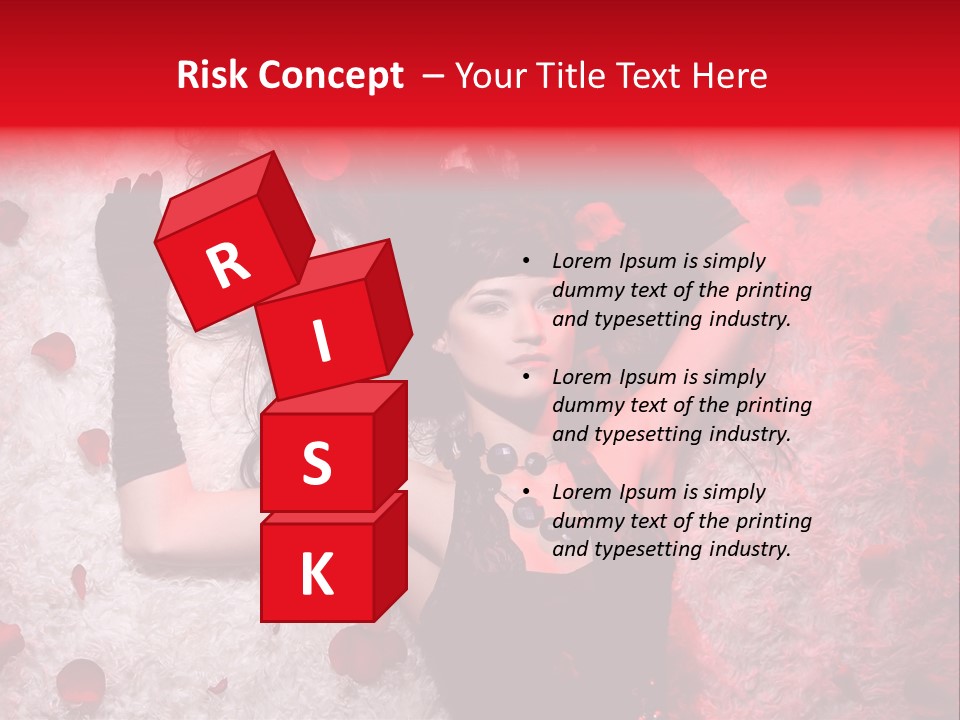 Chica Rosas PowerPoint Template