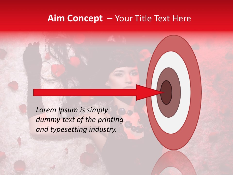 Chica Rosas PowerPoint Template