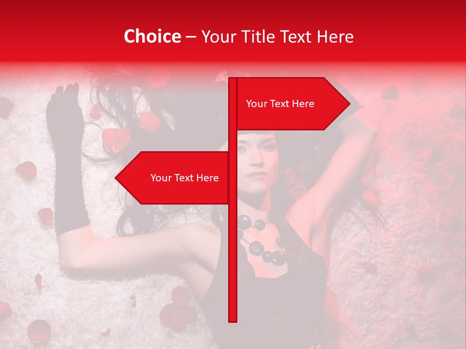 Chica Rosas PowerPoint Template