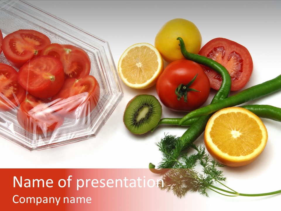 Stretch Film Food PowerPoint Template