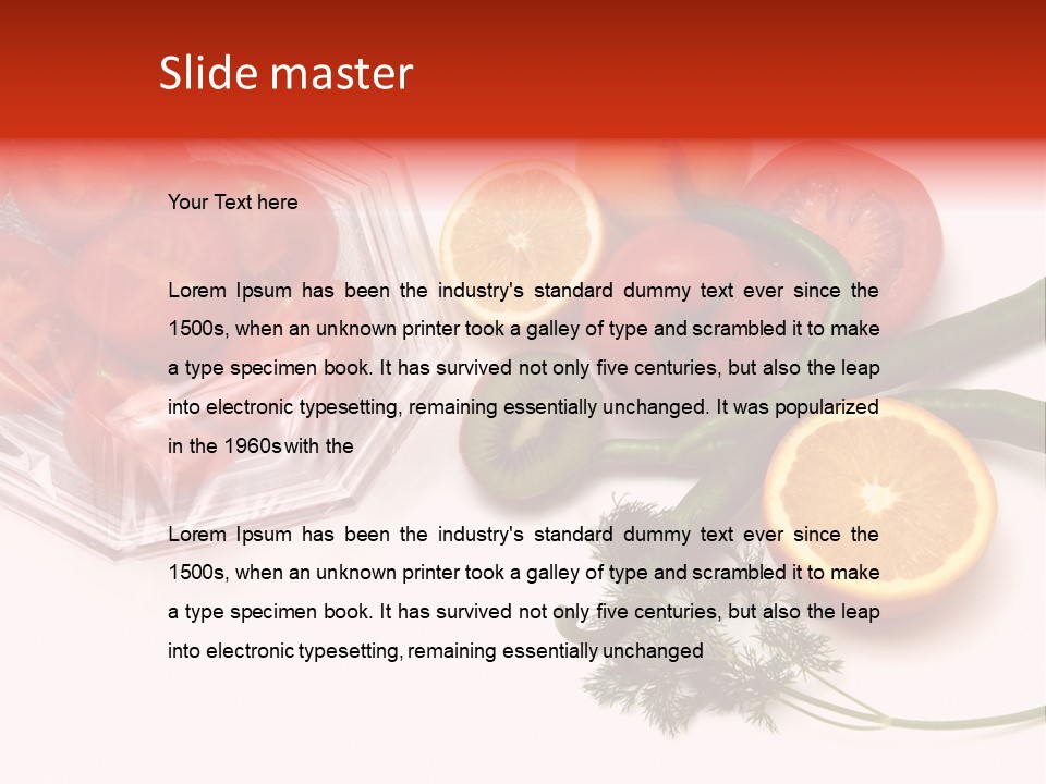 Stretch Film Food PowerPoint Template