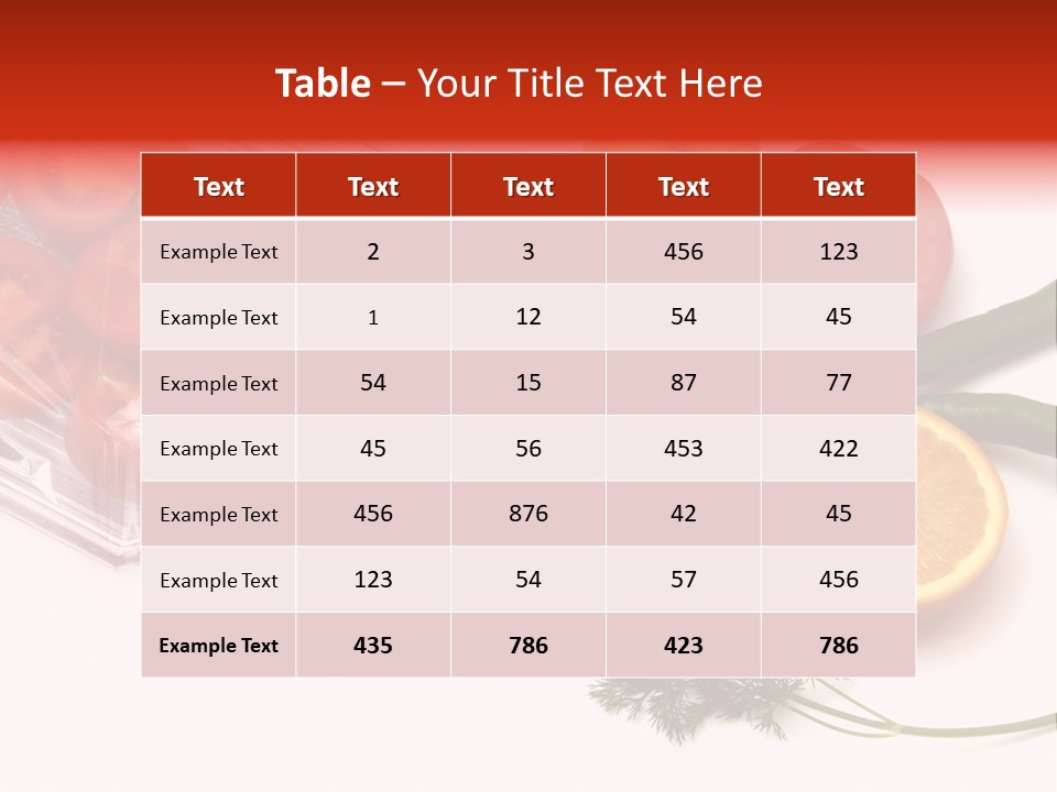Stretch Film Food PowerPoint Template