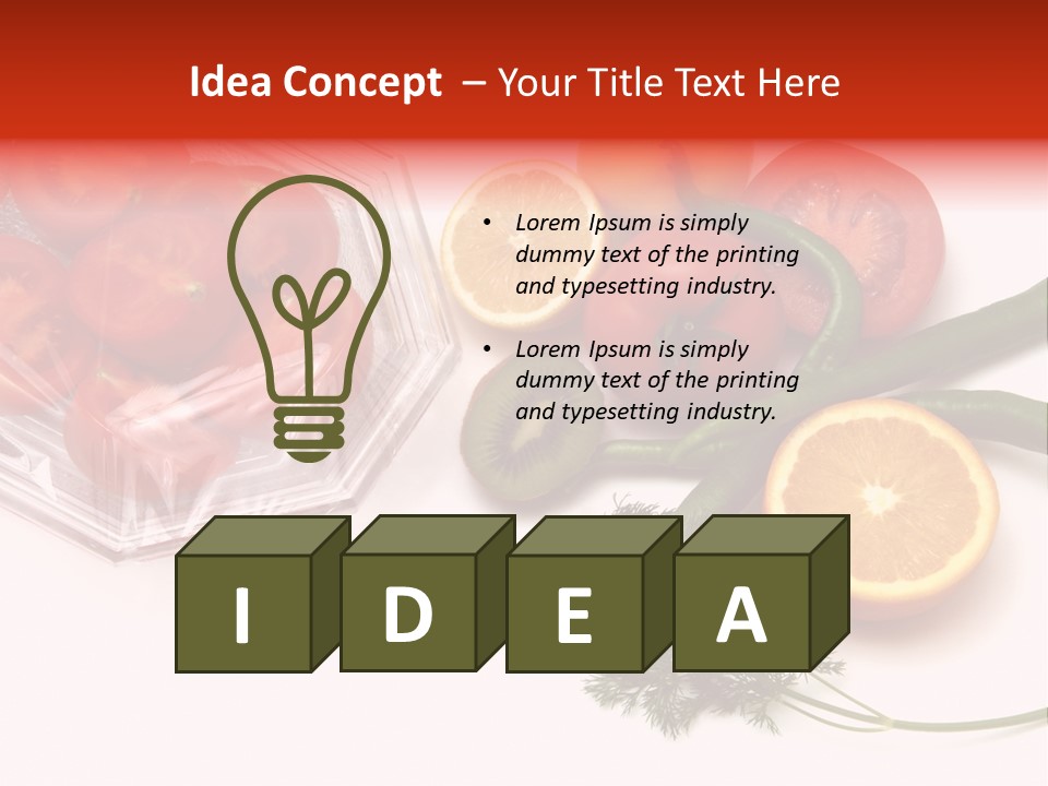 Stretch Film Food PowerPoint Template