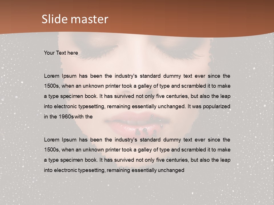 Caviar Treatment PowerPoint Template