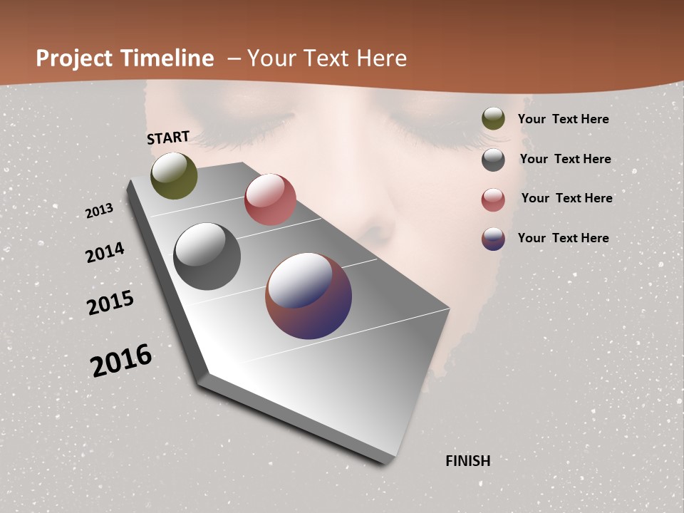 Caviar Treatment PowerPoint Template