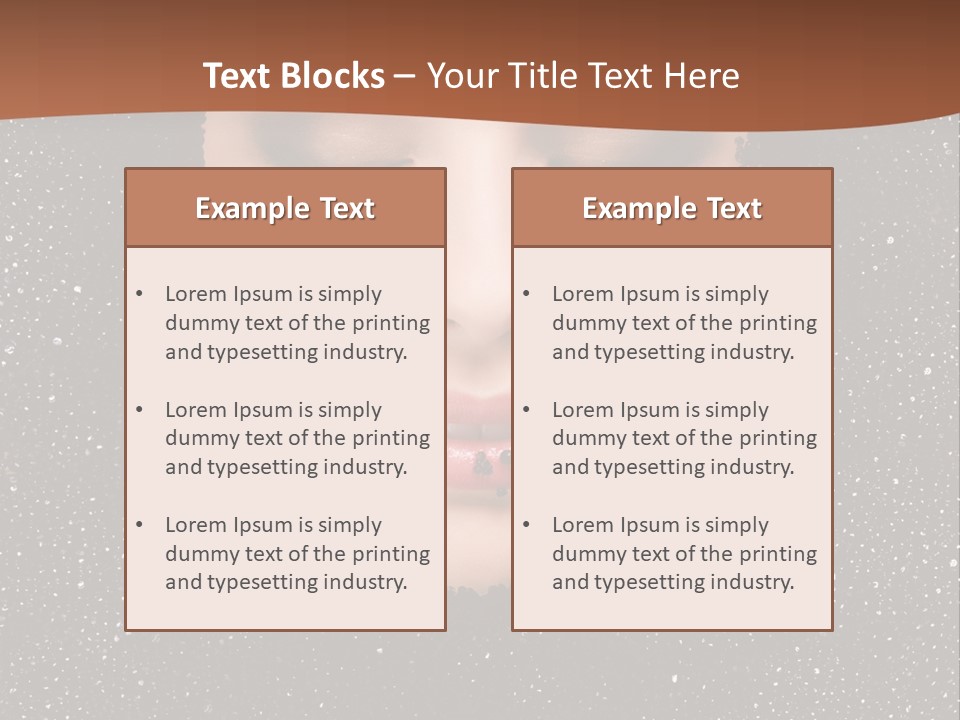 Caviar Treatment PowerPoint Template
