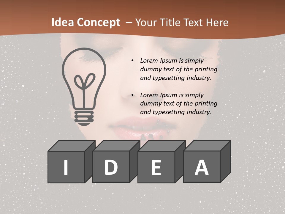 Caviar Treatment PowerPoint Template