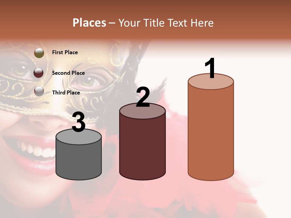 Mask Woman PowerPoint Template