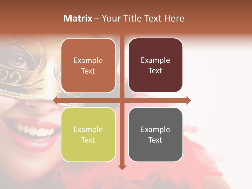 Mask Woman PowerPoint Template