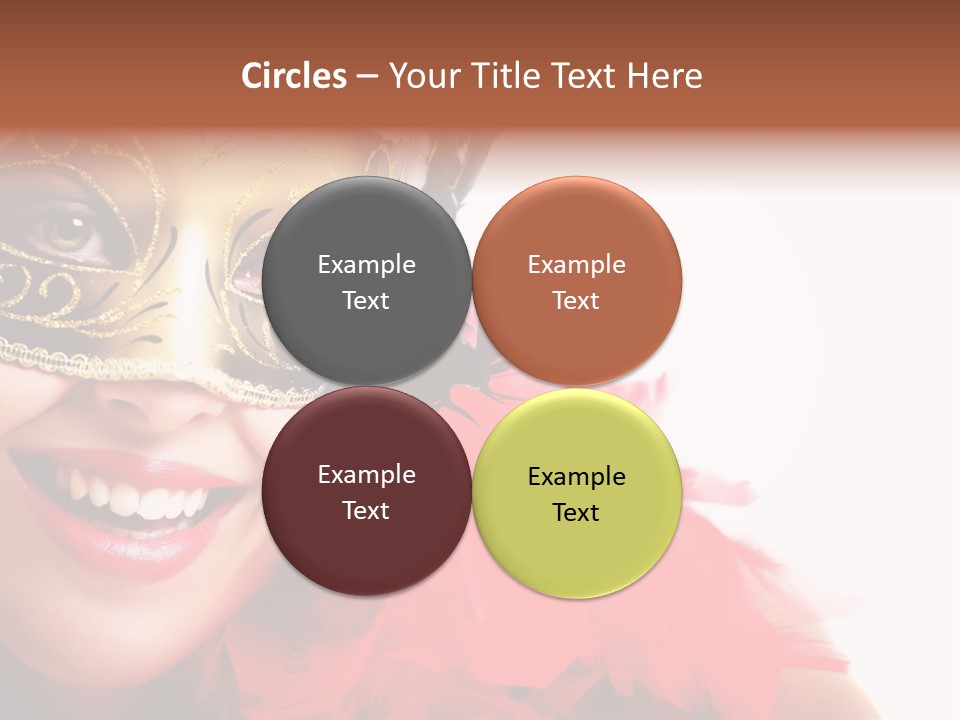 Mask Woman PowerPoint Template