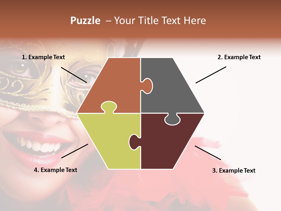 Mask Woman PowerPoint Template