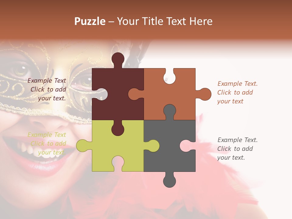 Mask Woman PowerPoint Template