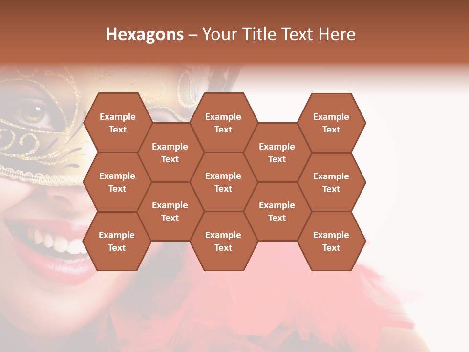 Mask Woman PowerPoint Template