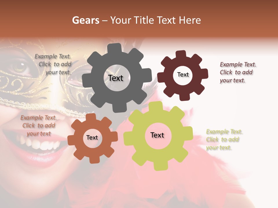 Mask Woman PowerPoint Template